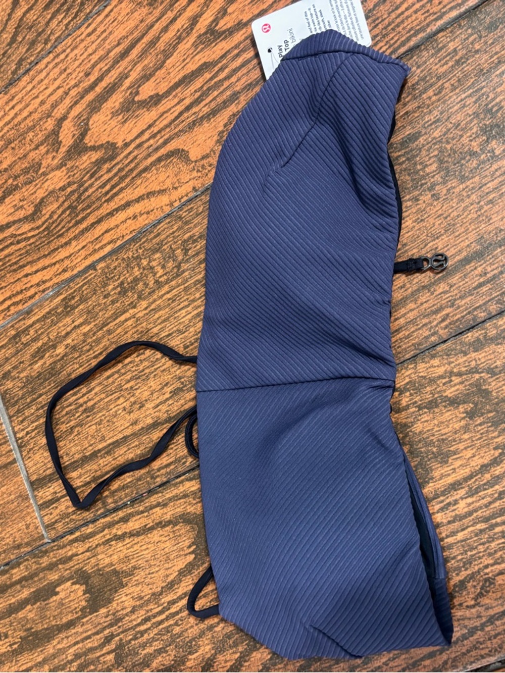 lululemon athletica Navy Ribbed Bikini Top